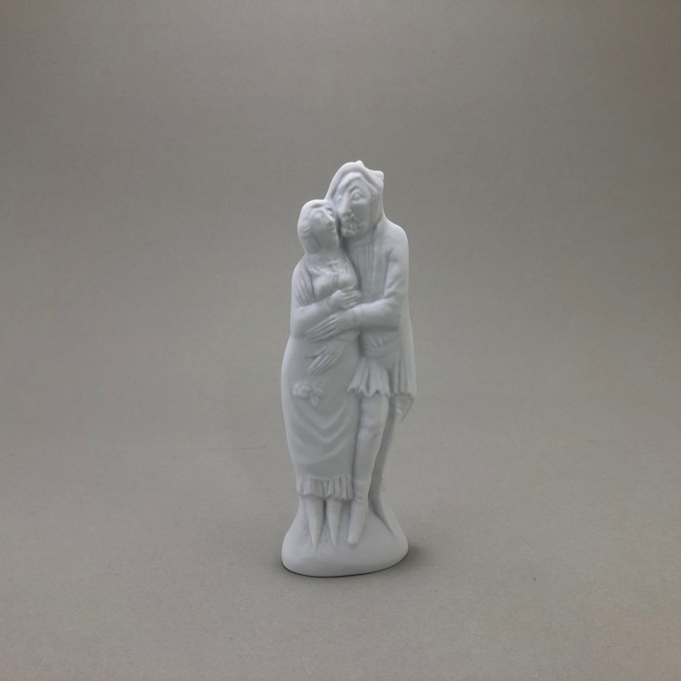 Faust/Gretchen/Mephisto-Figur (Biskuit), Peter Strang, ca. 13 cm